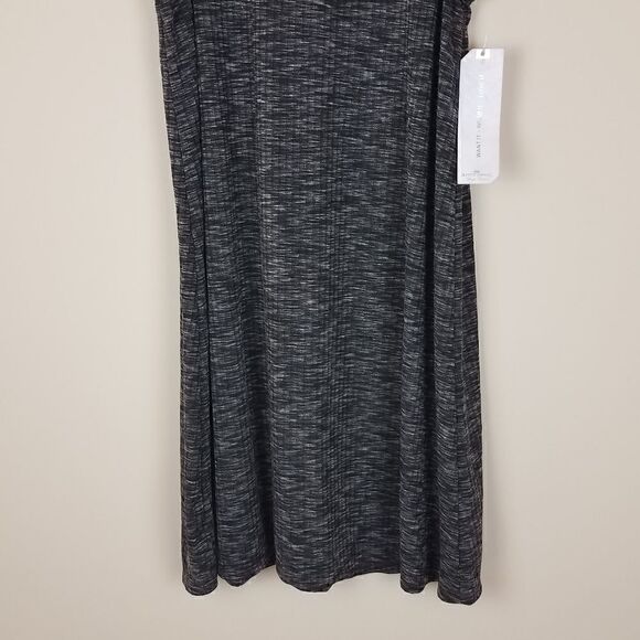 Almost Famous Black Marled Sleeveless Mock Neck Dress - Picture 3 of 8